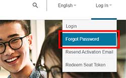 скриншот страницы «Забыли пароль?»