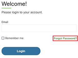 Cette image montre le lien « Mot de passe oublié ? ».